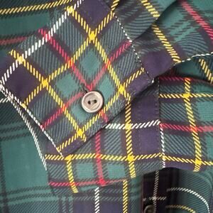 Gap sheet plaid button down blouse Sz M